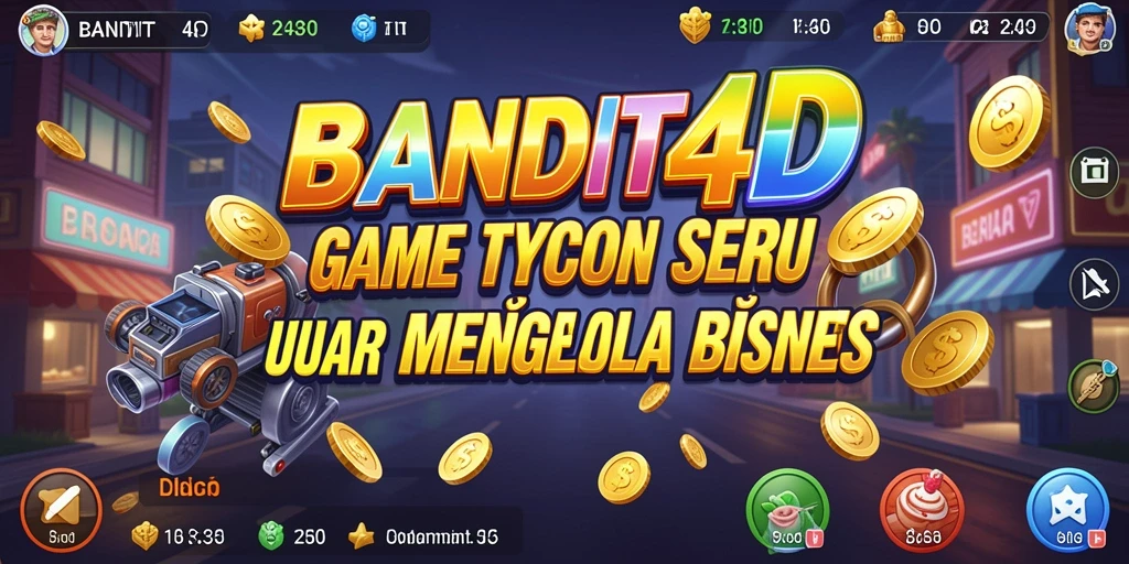 Screenshot gameplay BANDIT4D menampilkan aksi seru dalam mengelola bisnis.