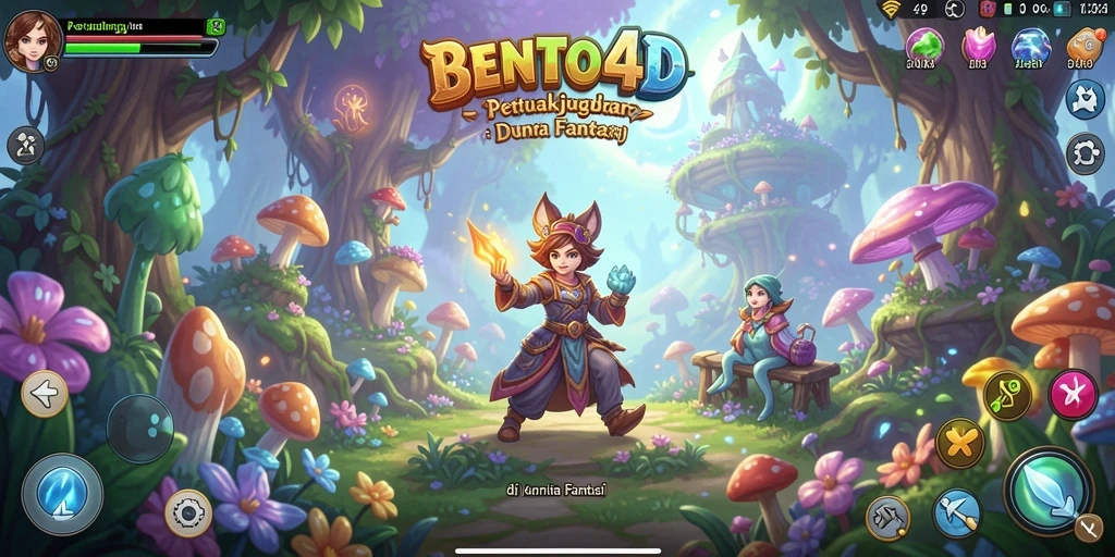 Tampilan gameplay BENTO4D yang penuh petualangan dan tantangan.