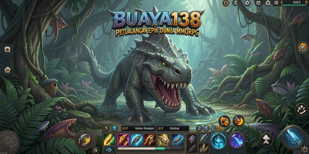 Tampilan gameplay seru dalam dunia MMORPG BUAYA138.