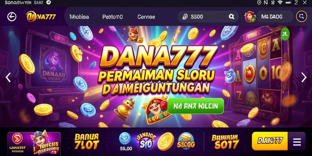 Tampilan gameplay DANA777 yang mengasyikkan dan penuh warna.