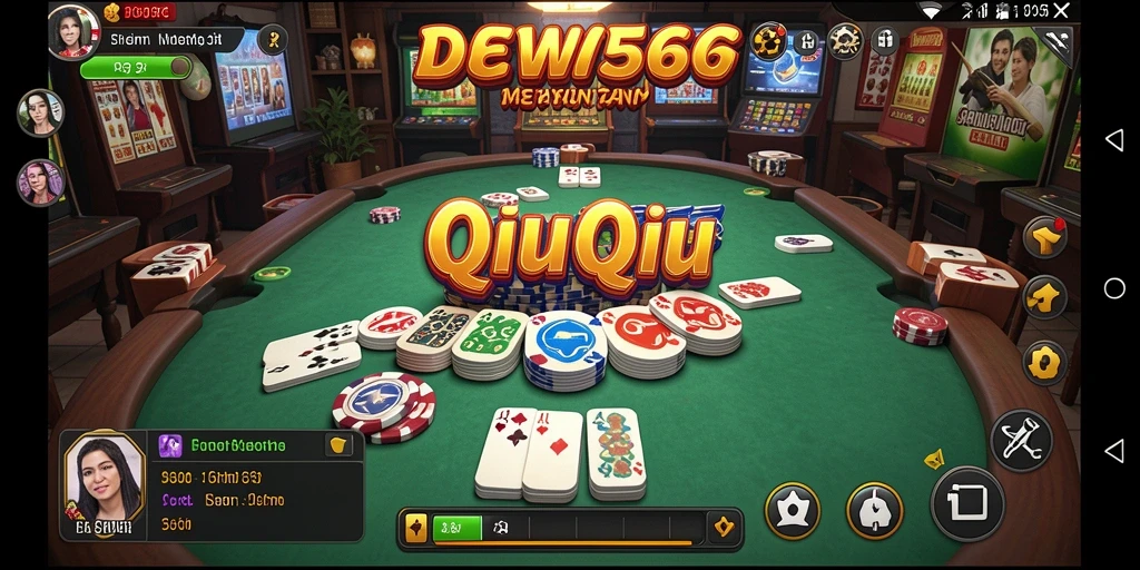 Screenshot DEWI567 menunjukkan aksi seru permainan QiuQiu.