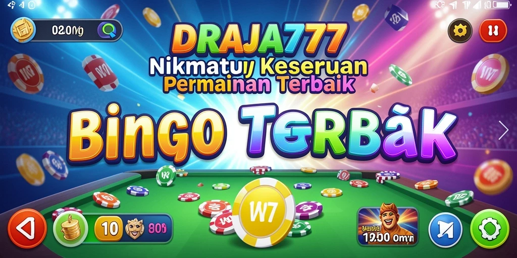 Screenshot gameplay DRAJA777 menampilkan suasana permainan Bingo yang seru.