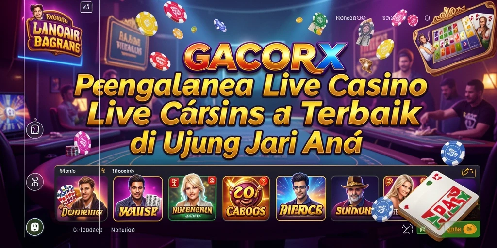 Tampilan gameplay Live Casino yang menarik di GACORX.