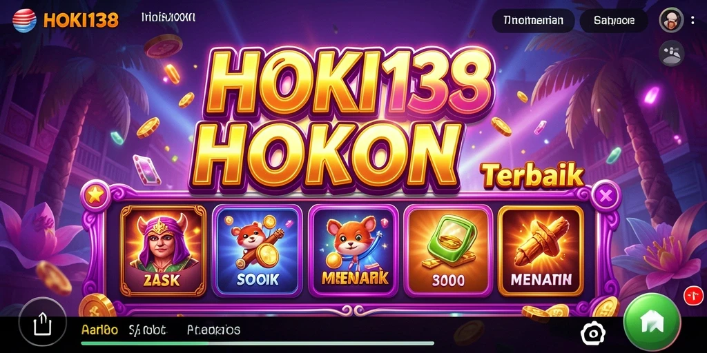 Tampilan grafis HOKI138 yang menarik saat gameplay Slot.