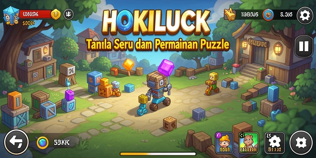 Tampilan gameplay HOKILUCK yang seru dan menantang.