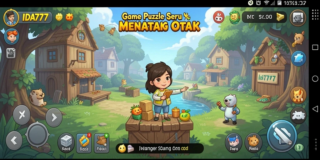 Screenshot utama IDA777 menunjukkan gameplay Puzzle yang menarik.
