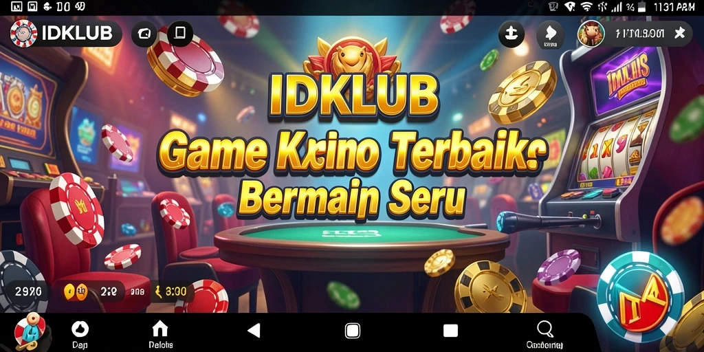 Screenshot gameplay IDKLUB yang menunjukkan keseruan bermain Kasino.