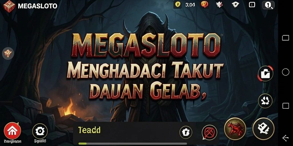 Gameplay MEGASLOTO yang menyeramkan dan menegangkan.