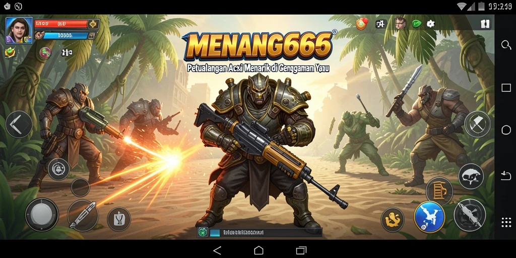 Tangkapan layar MENANG666 menunjukkan aksi seru dan pertarungan yang intens.