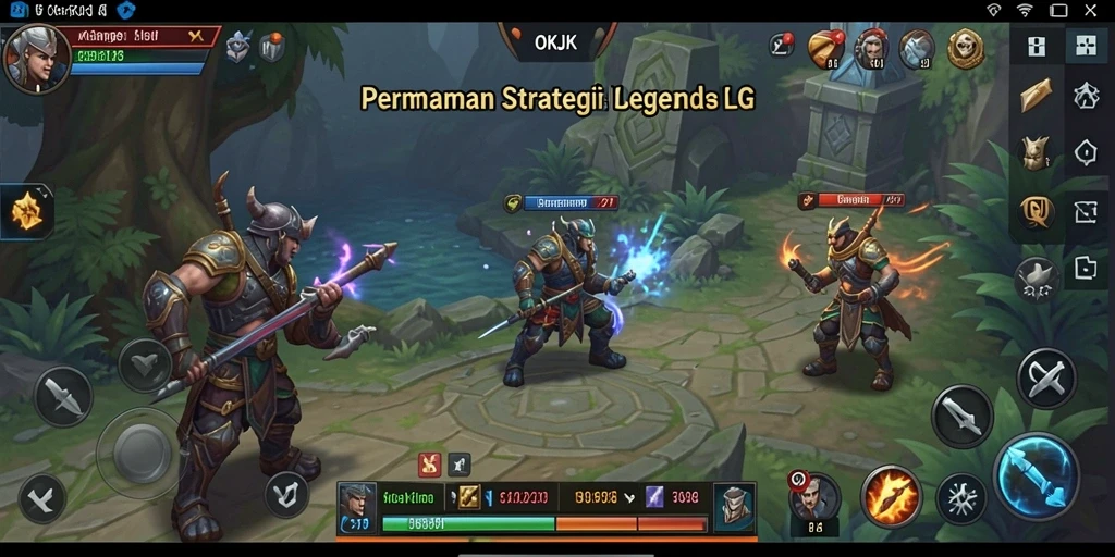 Tangkapan layar menunjukkan aksi pertempuran yang menegangkan dalam OKJK.