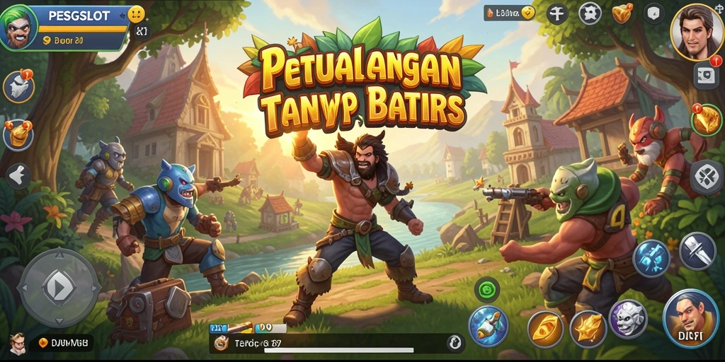 Tampilan gameplay dari PESGSLOT yang sangat mendebarkan di dunia terbuka.