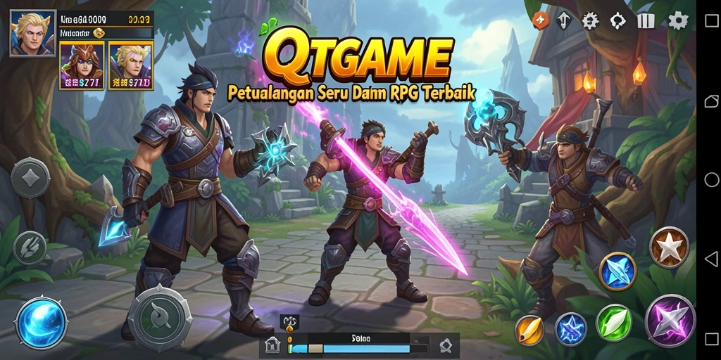 Tampilan gameplay RPG yang menegangkan dan penuh aksi.