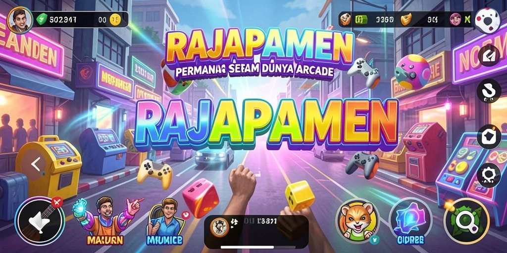 Gameplay seru dan penuh aksi dalam RAJAPAMEN.