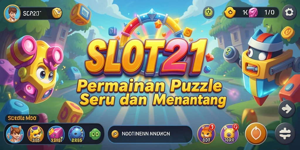 Tangkapan layar utama SLOT21 menampilkan gameplay Puzzle yang seru dan menantang.