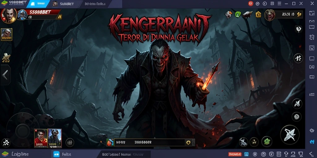 Screenshot gameplay SS88BET menampilkan suasana Horror yang mencekam.
