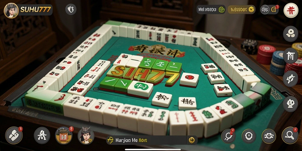 Tangkapan layar utama <strong>SUHU777</strong> menampilkan gameplay Mahjong yang menarik.