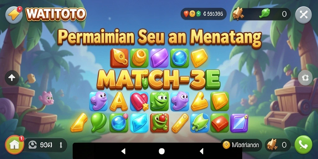 Tangkapan layar dari gameplay seru WATITOTO Match-3.